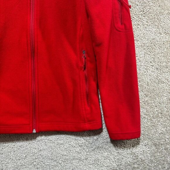 Columbia Fast Trek II Jacket Women's Small Red Full Zip Fleece‎ Classic Fit Logo - Picture 5 of 13